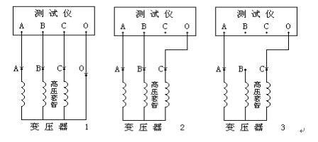 變壓器有載開關測試儀接線圖